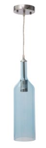 PARALUME DA SOFFITTO BOTTLE BLU CM Ø 11X43