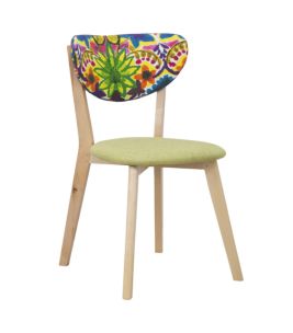 SEDIA HIPPIE SET 2 PZ CM 47X50X77,5 (ALTEZZA SEDUTA CM 46)