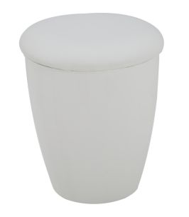 SGABELLO CONTENITORE EASY BIANCO CM Ø 38X45 (MISURA INTERNA CM Ø 36X41)