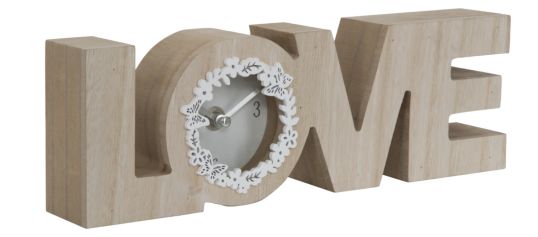 OROLOGIO DA TAVOLO LIVE LAUGH LOVE CM 28,8X5X9,5 MIN 3