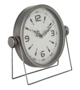 OROLOGIO DA TAVOLO PULL SILVER CM 25X8X23,5 MIN 2