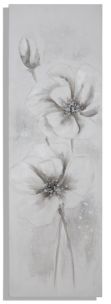 DIPINTO SU TELA WHITE STROKE -A- CM 50X3X150