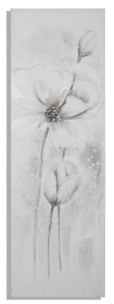 DIPINTO SU TELA WHITE STROKE -B- CM 50X3X150