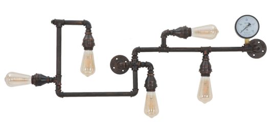 LAMPADA DA MURO MANHATTAN 5 LUCI CM 100X8X34