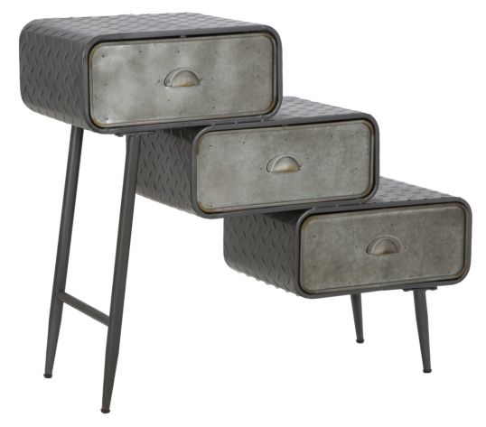 MOBILETTO 3 CASSETTI IRON SCHOOL CM 86X29,5X71