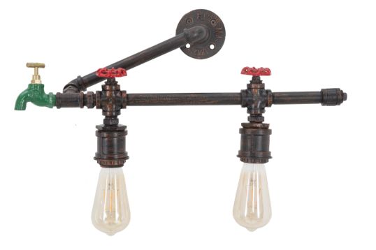 LAMPADA DA MURO MANHATTAN 2 LUCI CM 54X13X27