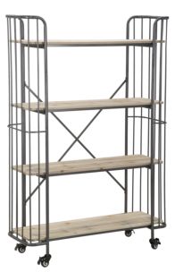 LIBRERIA BERLIN 4 RIPIANI CM 105,5X35,5X153