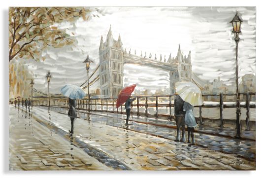 DIPINTO SU TELA TOWER BRIDGE CM 120X3,7X80