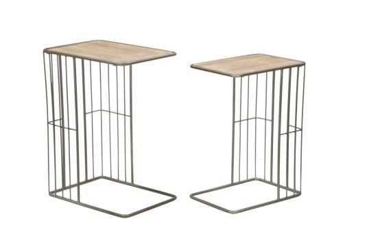 TAVOLINETTI INDUSTRY COPPIA CM 50,5X36X68-44X31X62