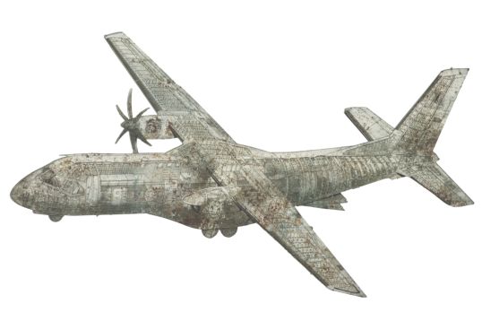 PANNELLO IN FERRO AVIATOR -B- CM 107X5X64