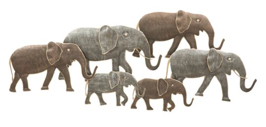 PANNELLO IN FERRO ELEPHANT CM 128X4X56