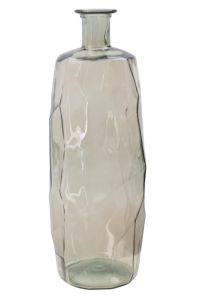 VASO STONE TALL VETRO RICICLATO FUMO CM Ø 27X75 (MADE IN SPAIN)