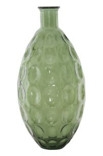 VASO VETRO RICICLATO BALL VERDE CM Ø 26X59 (MADE IN SPAIN)
