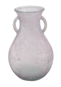 ANFORA VETRO RICICLATO ROSA CM Ø 15X24 MIN 2 (MADE IN SPAIN)