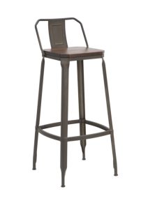 SGABELLO BAR HARLEM -B- SET 2 PZ CM 41X41X95 (ALTEZZA SEDUTA CM 78)