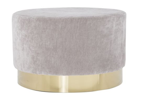 PUFF GOLDY GRANDE GRIGIO CM Ø 55X35