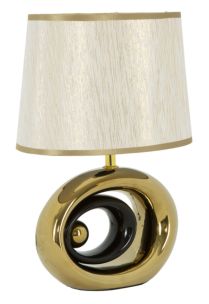 LAMPADA DA TAVOLO CERAMICA GLAM OVAL
