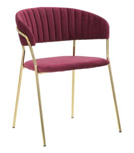 POLTRONA RING BORDEAUX CM 58X55X76 (ALTEZZA SEDUTA CM 45)