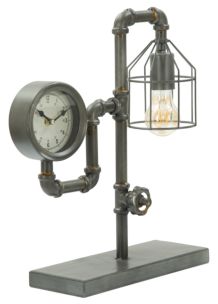 LAMPADA DA TAVOLO INDUSTRY CLOCK CM 38,5X12X43,2