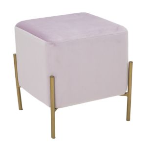 PUFF GLAM STICK QUADRATO ROSA CM Ø 37X37X40