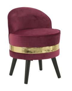 SEDIA MINI PARIS BORDEAUX CM Ø 45X62
