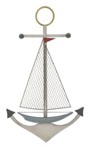 PANNELLO IN FERRO ANCORA CM 45X5X76,50
