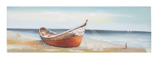 DIPINTO SU TELA BARCA -B- CM 150X4X50