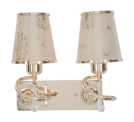 LAMPADA DA MURO GLAM RING DOPPIA CM 32X18X27
