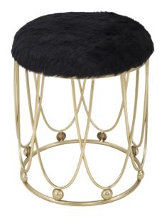 SGABELLO AMELIE NERO Ø CM 40,5X46,5