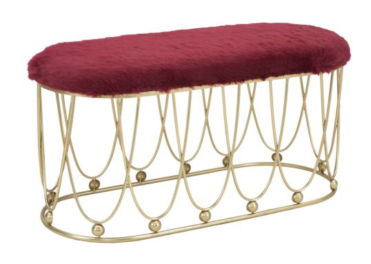 PANCA AMELIE BORDEAUX CM 91,5X40,5X46