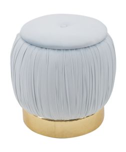 PUFF/CONTENITORE PARIS CELESTE Ø CM 41X41