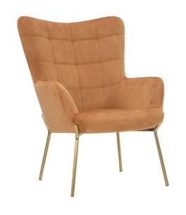 POLTRONA GLAM ONNIMUS ARANCIO CM 70X80X97