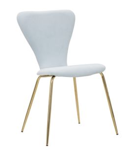SEDIA GLAM SIMPLE CELESTE CM 45X50X80 SET 2 PZ