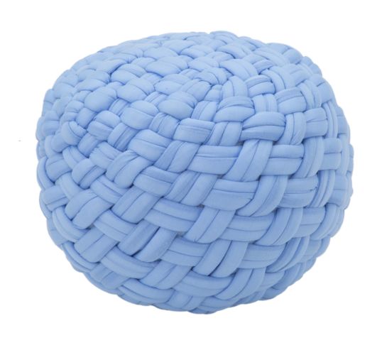 PUFF ROPE CELESTE Ø CM 50X30