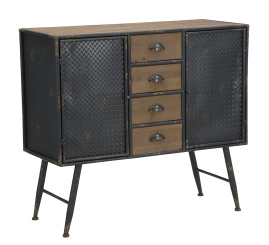 MOBILE 4CASSETTI+2ANTE IRON CM 96X41X87,5