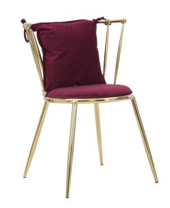 SEDIA GLAM BACKY CM 57X59X79 (ALTEZZA SEDUTA CM 49 )