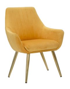 POLTRONA GLAM FLUSH ARANCIONE CM 67X64X86