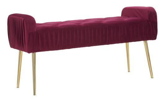 PANCA LADY BORDEAUX CM 103X40X53