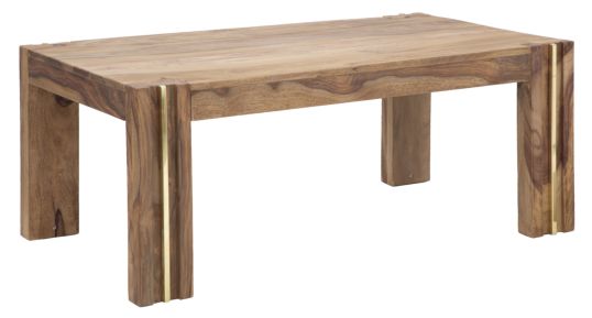 TAVOLO DA CAFFE' RETT. ELEGANT SHEESHAM CM 109X61X45