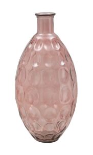VASO VETRO RICICLATO BALL PINK CM Ø 26X59 (MADE IN SPAIN)