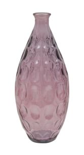 VASO VETRO RICICLATO BALL PINK CM Ø 15,5X38 MIN 2 (MADE IN SPAIN)