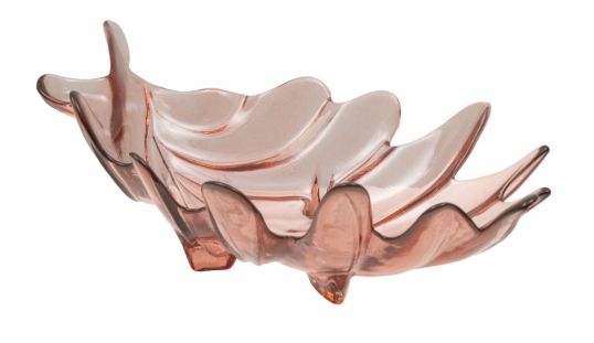 S/TASCHE VETRO RICICLATO LEAF CM 33X20X10 MIN 2 (MADE IN SPAIN)