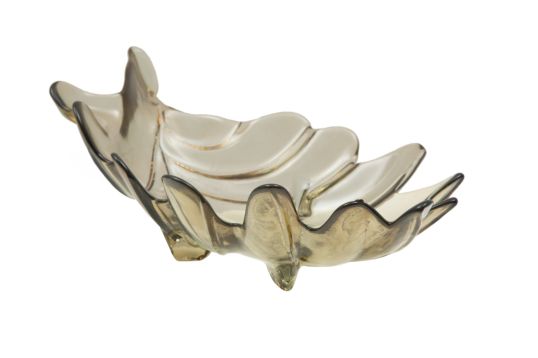 S/TASCHE VETRO RICICLATO LEAF CM 33X20X10 MIN 2 (MADE IN SPAIN)
