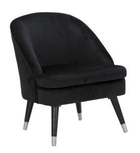 POLTRONA PARIS NERA/SILVER CM 59X67X77