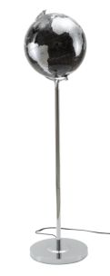 MAPPAMONDO LAMPADA DA TERRA BLACK CM Ø40X130