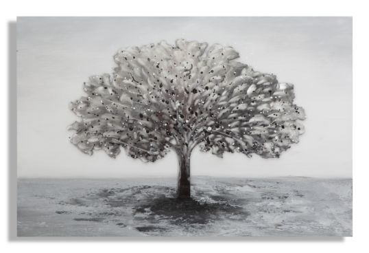 DIPINTO SU TELA ALBERO ALLUMINIUM -B-CM 120X3,8X80