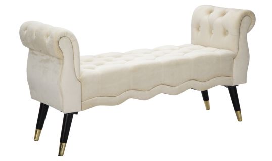 PANCHETTA PARIS CREMA/GOLD CM 120X40X60