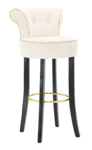 SGABELLO BAR LUXY CREMA CM 46X48X96 (ALTEZZA SEDUTA 75CM)