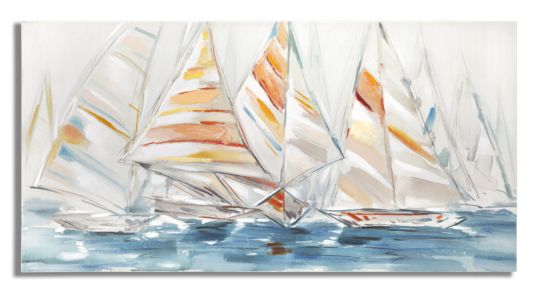 DIPINTO SU TELA REGATA CM 140X2,8X70