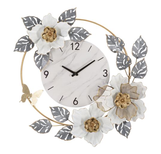 OROLOGIO DA MURO FLOWERS CM 64X8X64